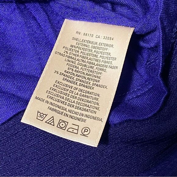 Anthroplogie Maeve Blue Ottoman Sleeveless Ruffle Sheath Dress Womens Size Small - Picture 10 of 16